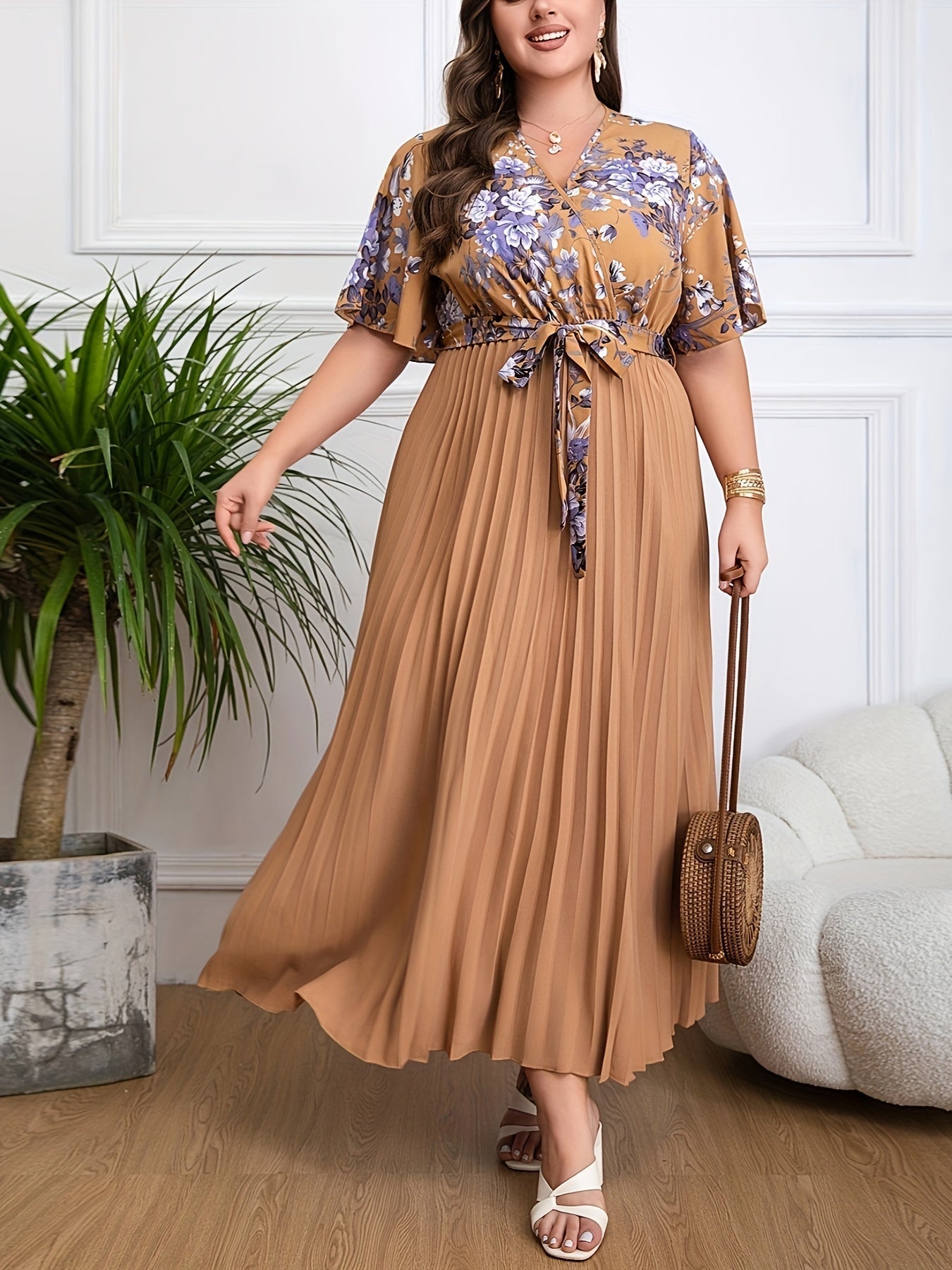 Alice | Plus size belted dress