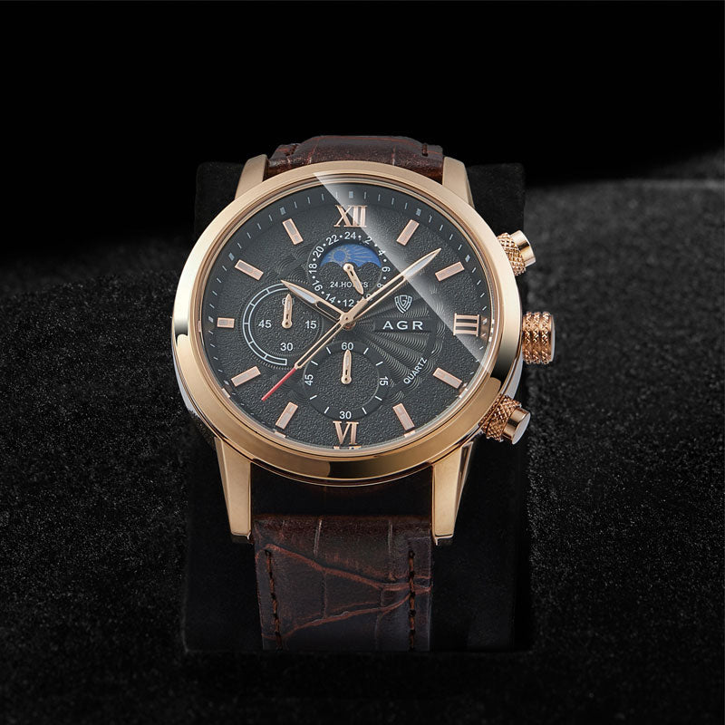 Premium Leather Quartz Watch