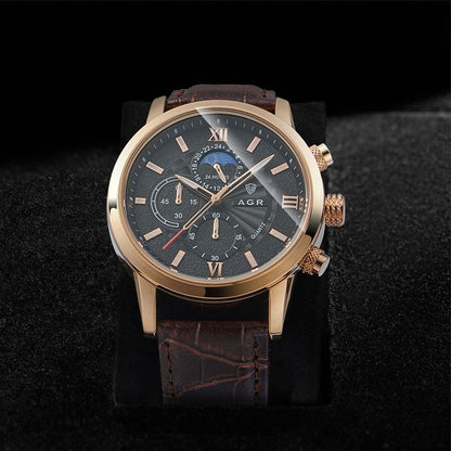 Premium Leather Quartz Watch