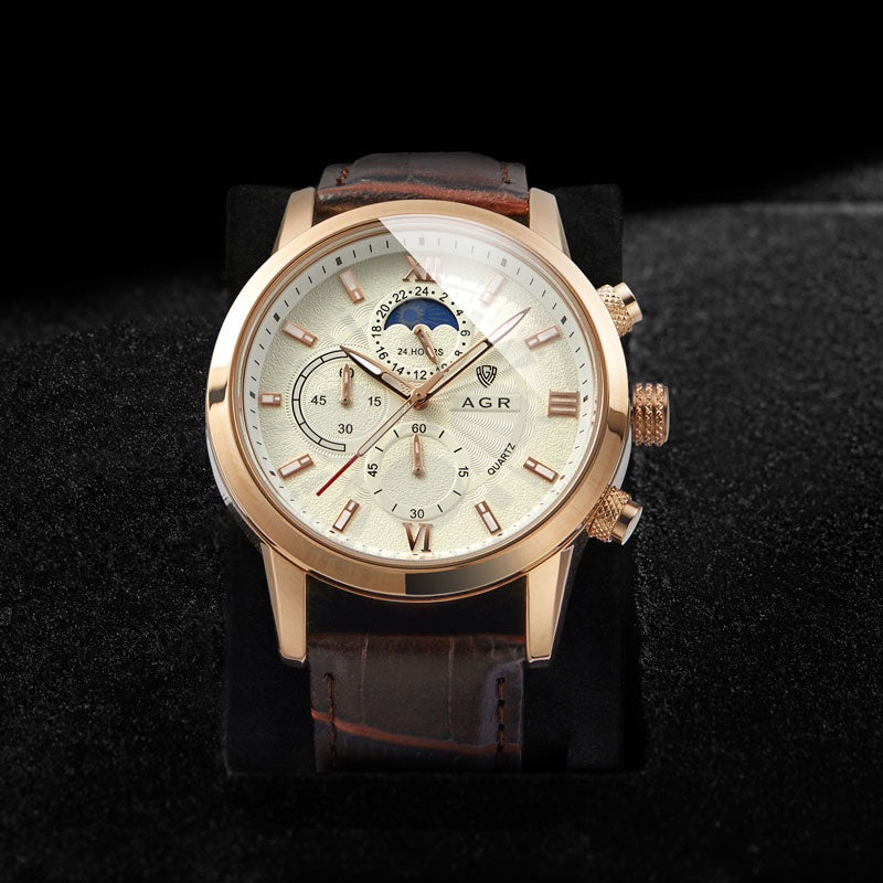 Premium Leather Quartz Watch