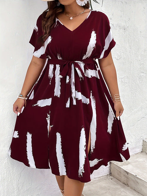 Alexia | Plus size printed dress