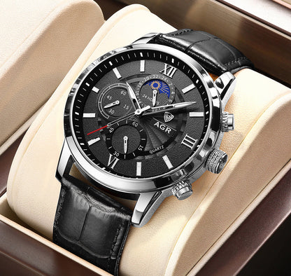 Premium Leather Quartz Watch