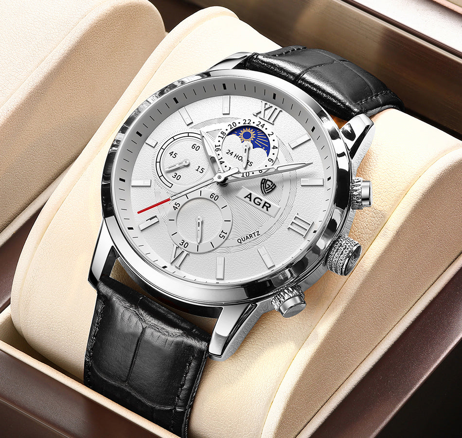 Premium Leather Quartz Watch