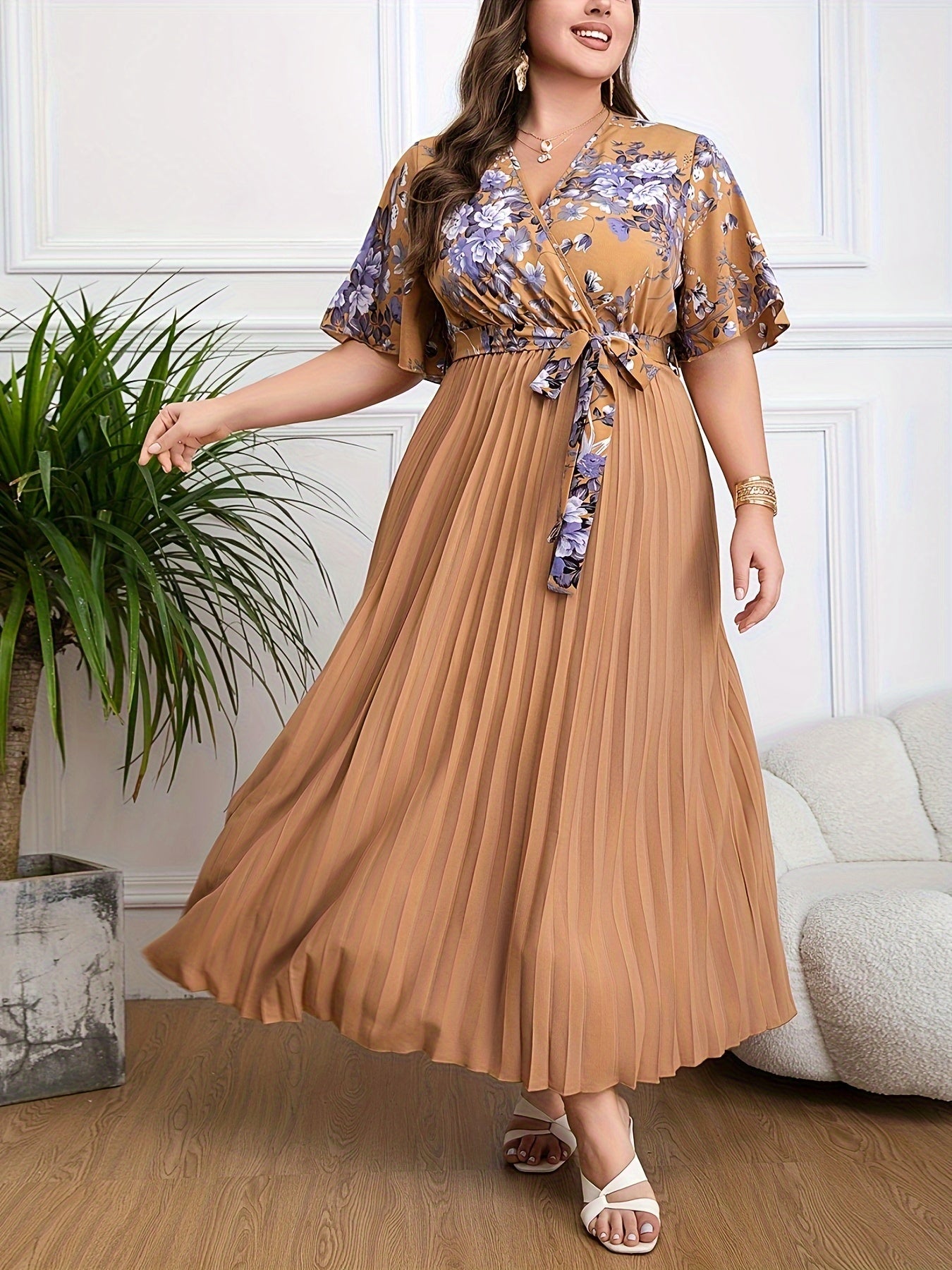 Alice | Plus size belted dress