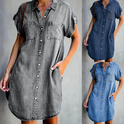 Adams™ | Tummy Covering Denim Dress