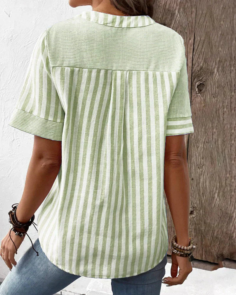 Sandra™ - Classic Striped Top