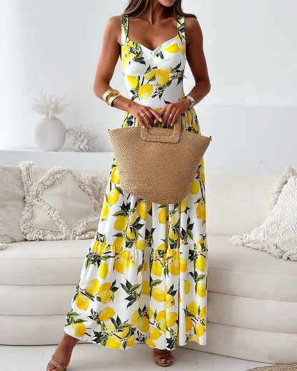 Adams™ | Lemon-Print Summer Dress