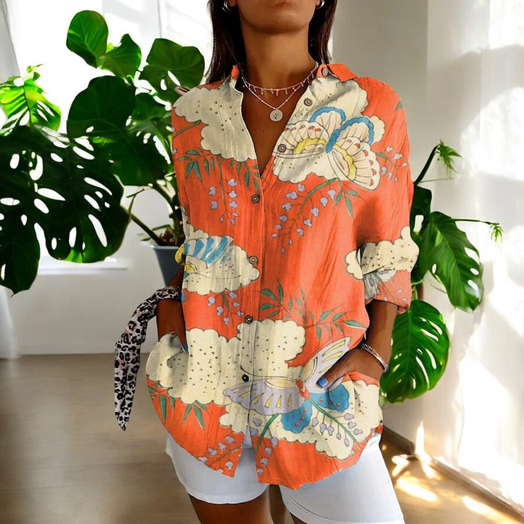 Zoey™ - Floral Button-up Shirt