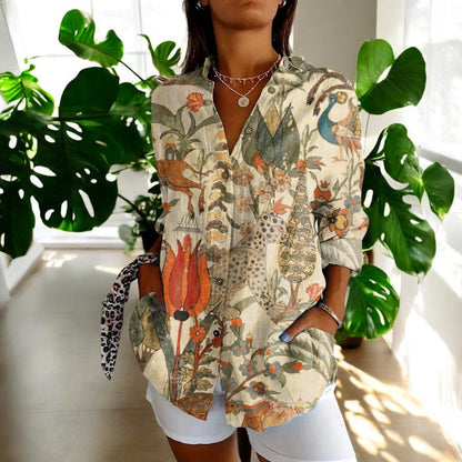 Zoey™ - Floral Button-up Shirt