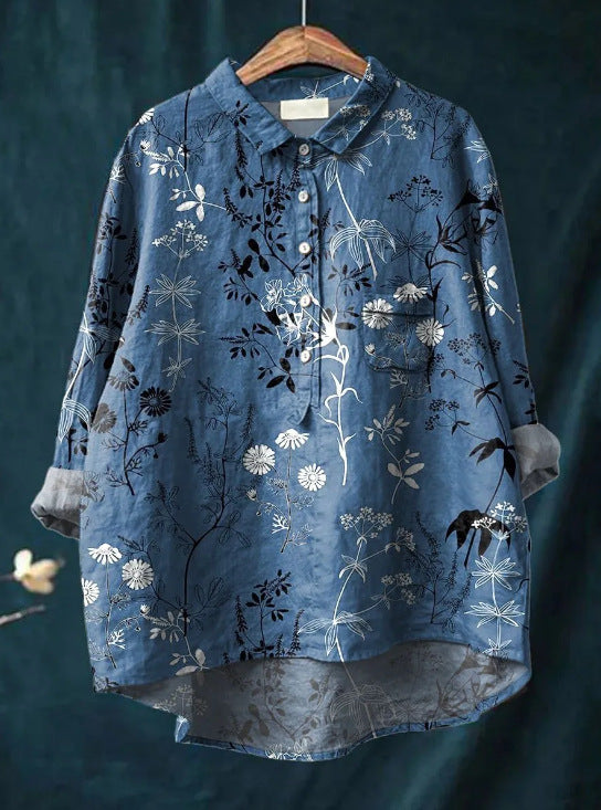 Maya™ - Floral Button-up Blouse