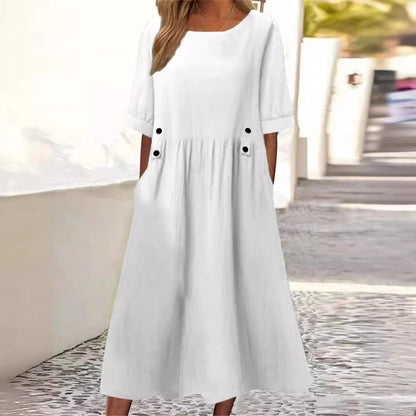 Adams™ | Alyssa Cotton-Linen Dress