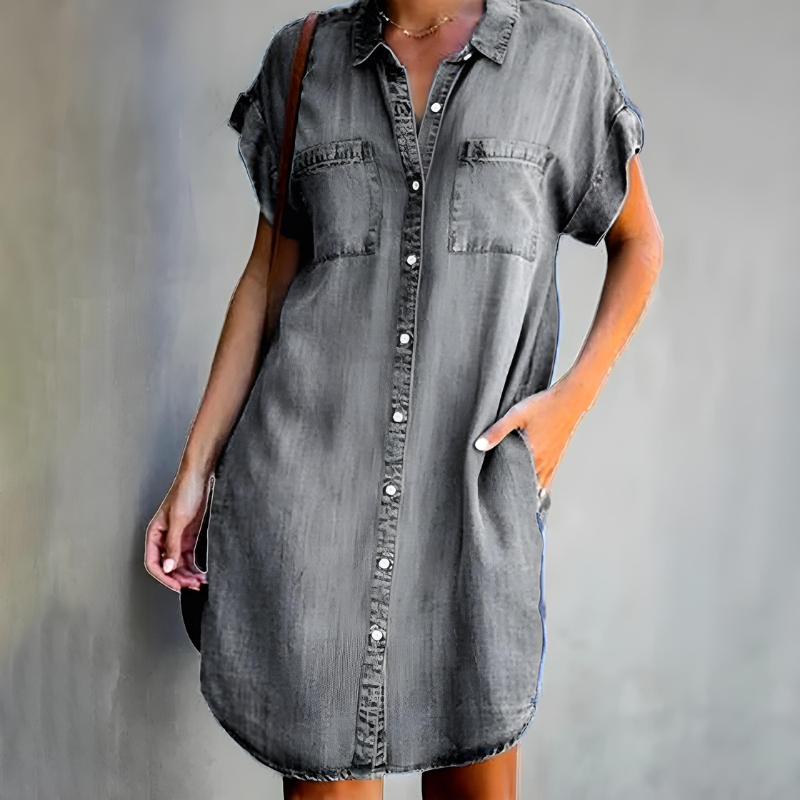 Adams™ | Tummy Covering Denim Dress