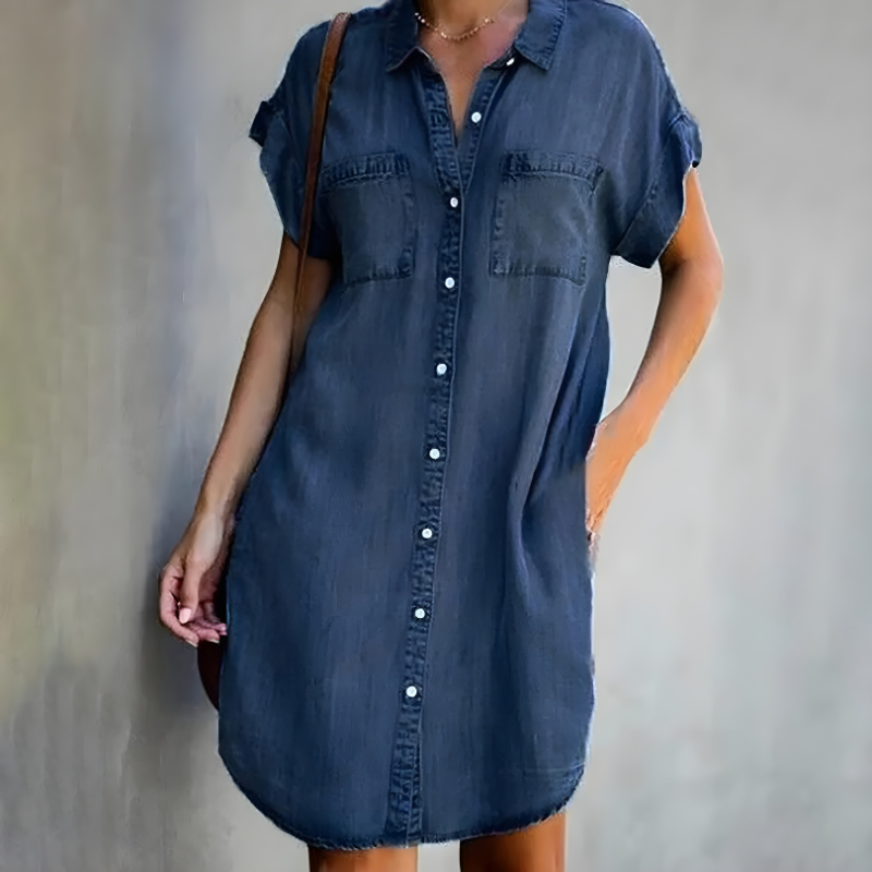 Adams™ | Tummy Covering Denim Dress