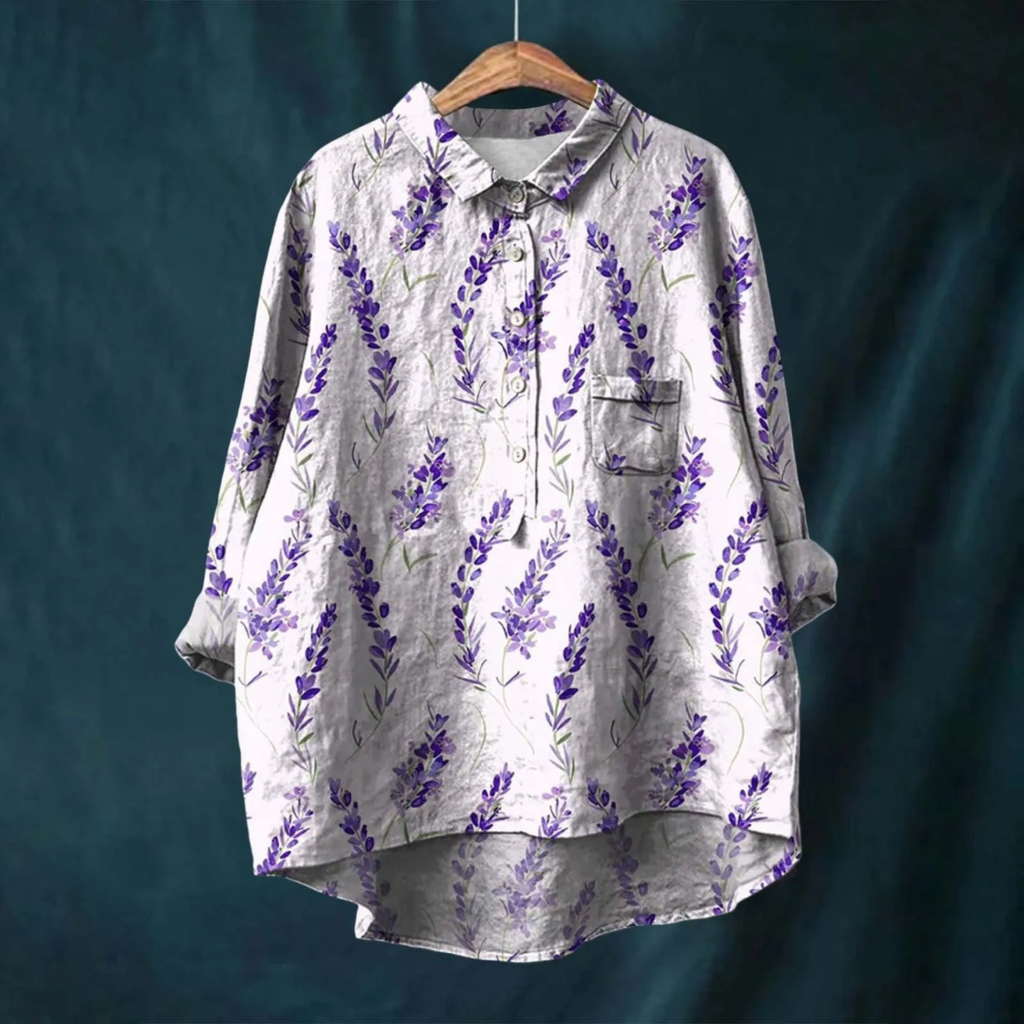 Fhebe™ | Stylish Loose-Fit Floral Shirt