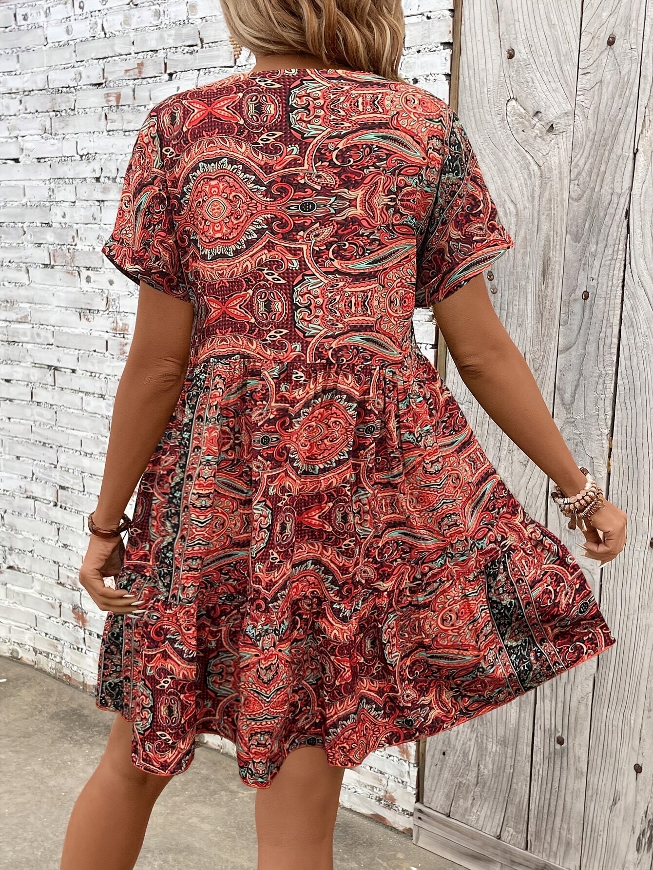 Sandra | Plus size short sleeve dress