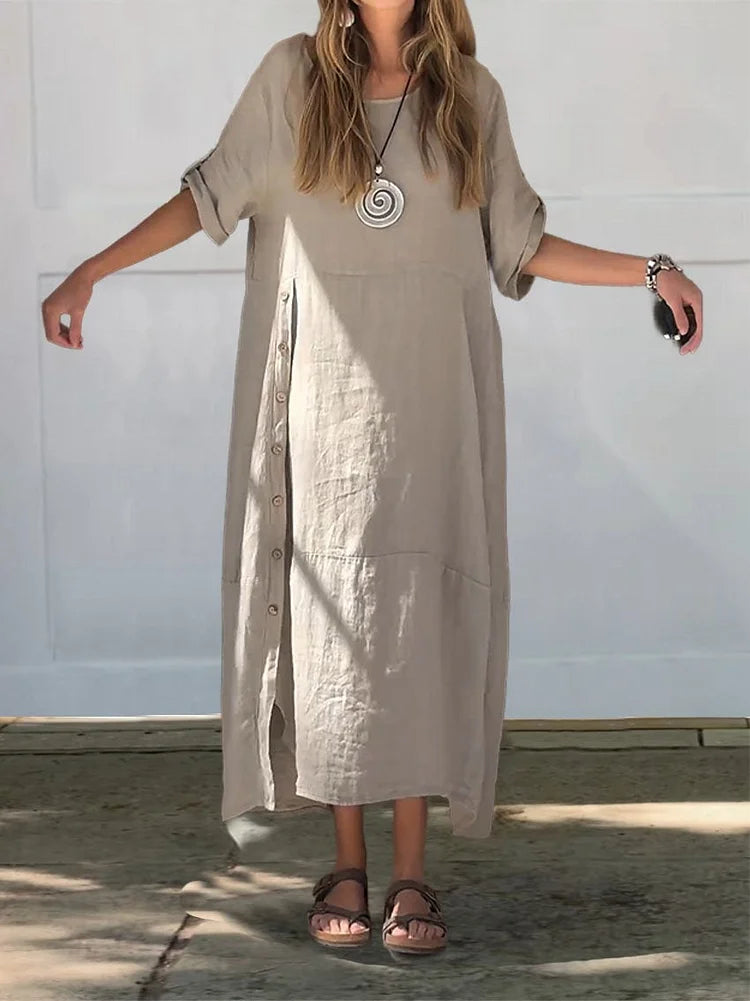 Adams™ | Kamile Linen Cotton Dress