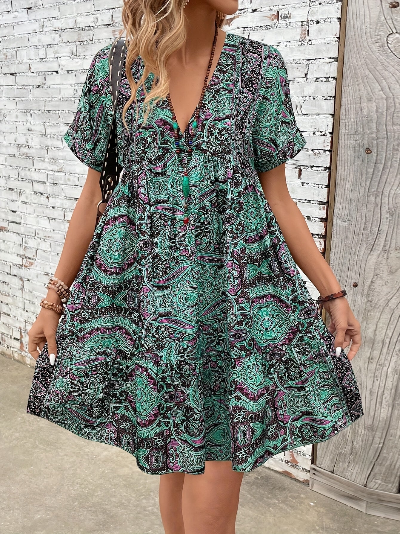 Sandra | Plus size short sleeve dress