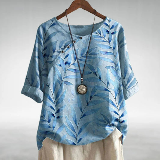 Helene™ | Casual Relaxed Floral Women's Shirt