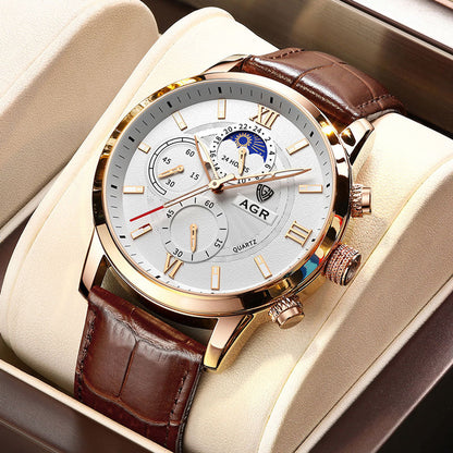 Premium Leather Quartz Watch