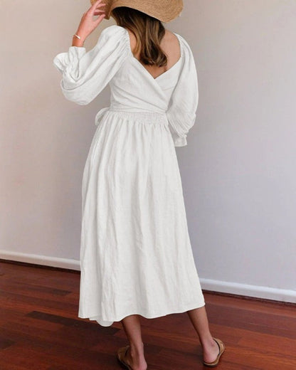 Adams™ | French Folded Sleeves Dress