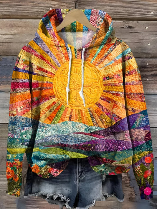 Clara™ - Colorful Sunrise Hoodie