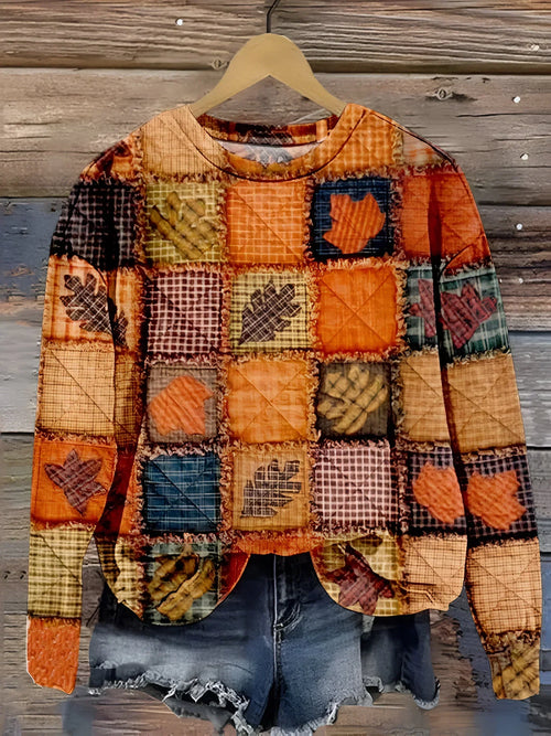 Evelien™ - Soft Patchwork Sweater